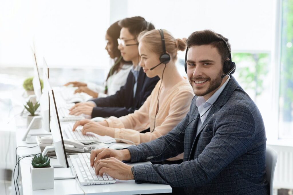 team of customer service
